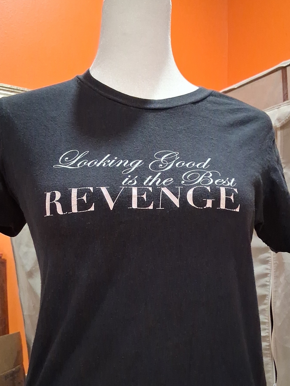 Looking Good is the Best Revenge Black Graphic Tee